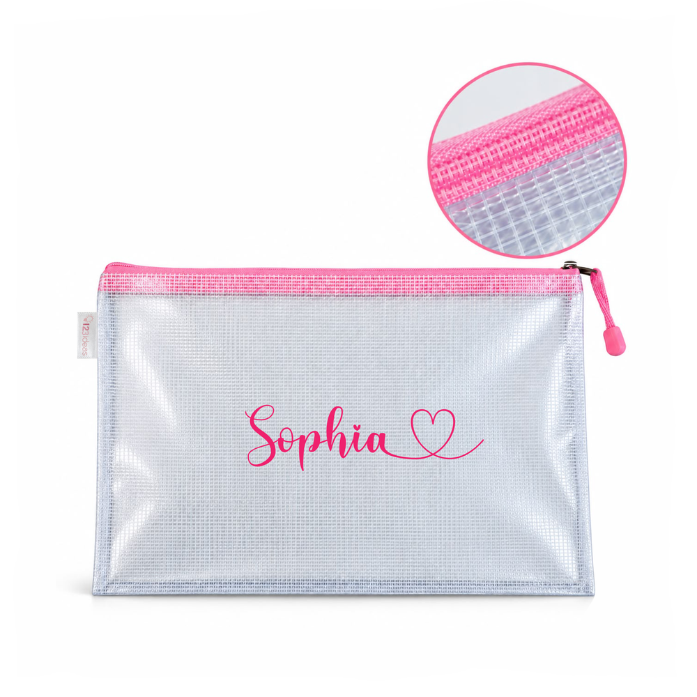 Personalized Clear Waterproof Essentials Pouch
