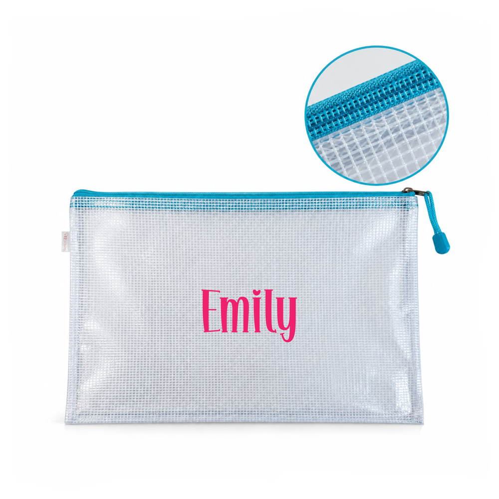 Personalized Clear Waterproof Essentials Pouch