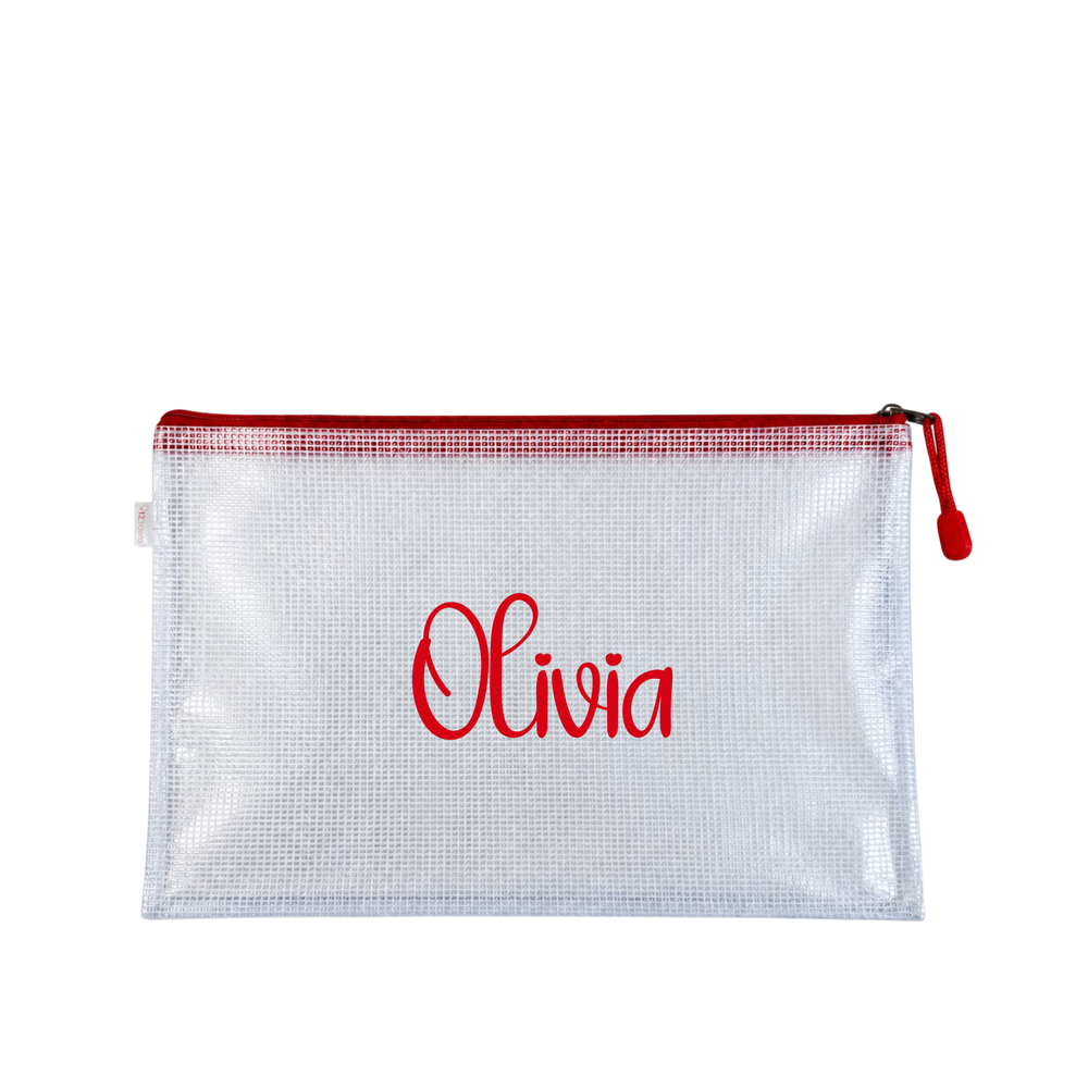 Personalized Clear Waterproof Essentials Pouch